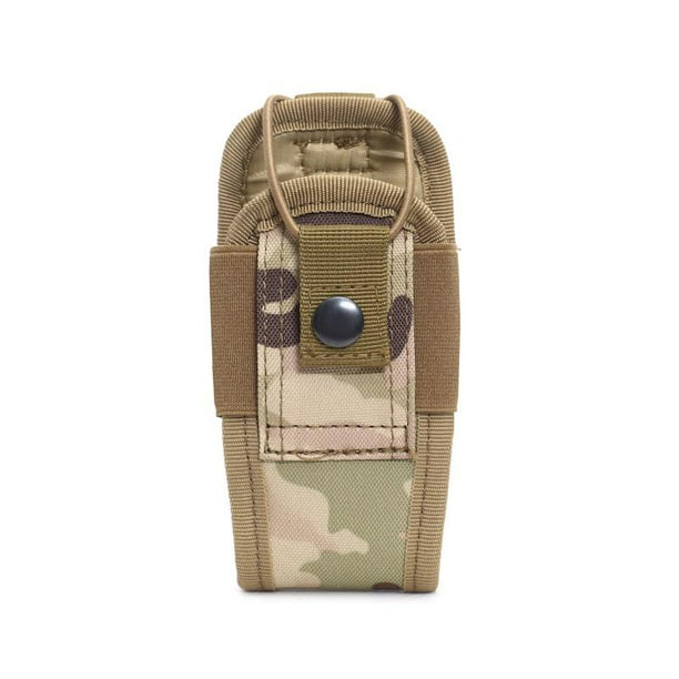 Outdoor Camo Holder Bag Molle Tactical Military Radio Walkie Talkie Pouch Pocket 
